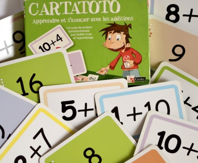 Cartatoto Les additions - jeu de cartes éducatif France Cartes